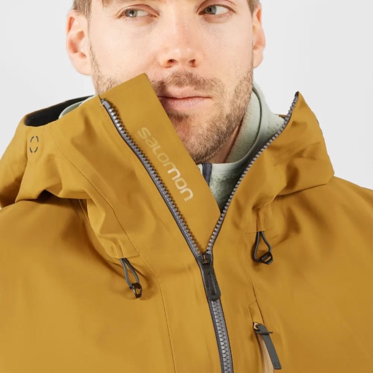 Yellow Salomon Outlaw 3L Shell Men's Ski Jackets | PH 89301U